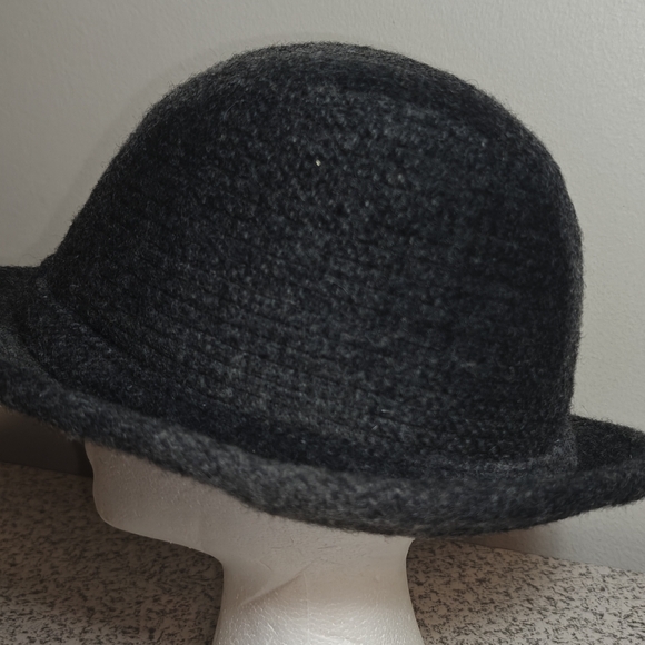 VTG  wool hat  medium 20" dia gray - Picture 3 of 6